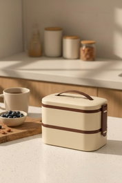 Hermia Caja de Almacenamiento de Plástico Aislada al Vacío 1300 ml